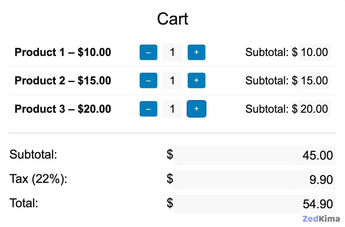 An interactive counter built with the Interactivity API