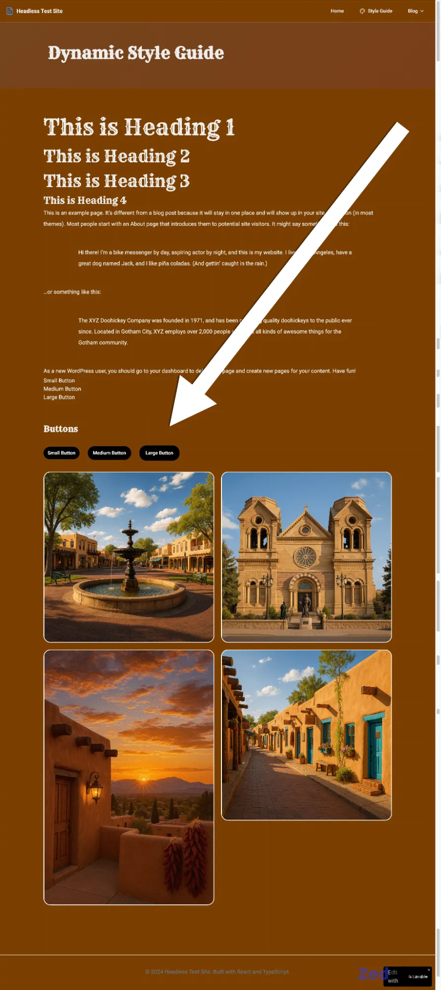 Add and style custom buttons on a webpage.
